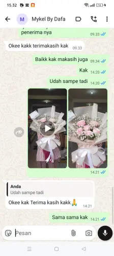 Testimonial Buket Bunga cipasang